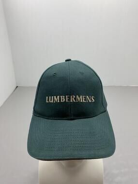 Lumbermens Hat Cap Strap Back One Size Green NISSUN CAP Baseball Cap Twill Mens